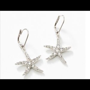 Touchstone Crystal by Swarovski Starfish Crystal Earrings BNIB beachy vibe